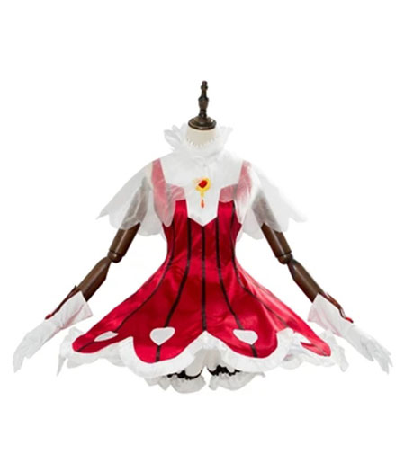 Cardcaptor Sakura : Rouge Robe Sakura Kinomoto Costume Cosplay Achat